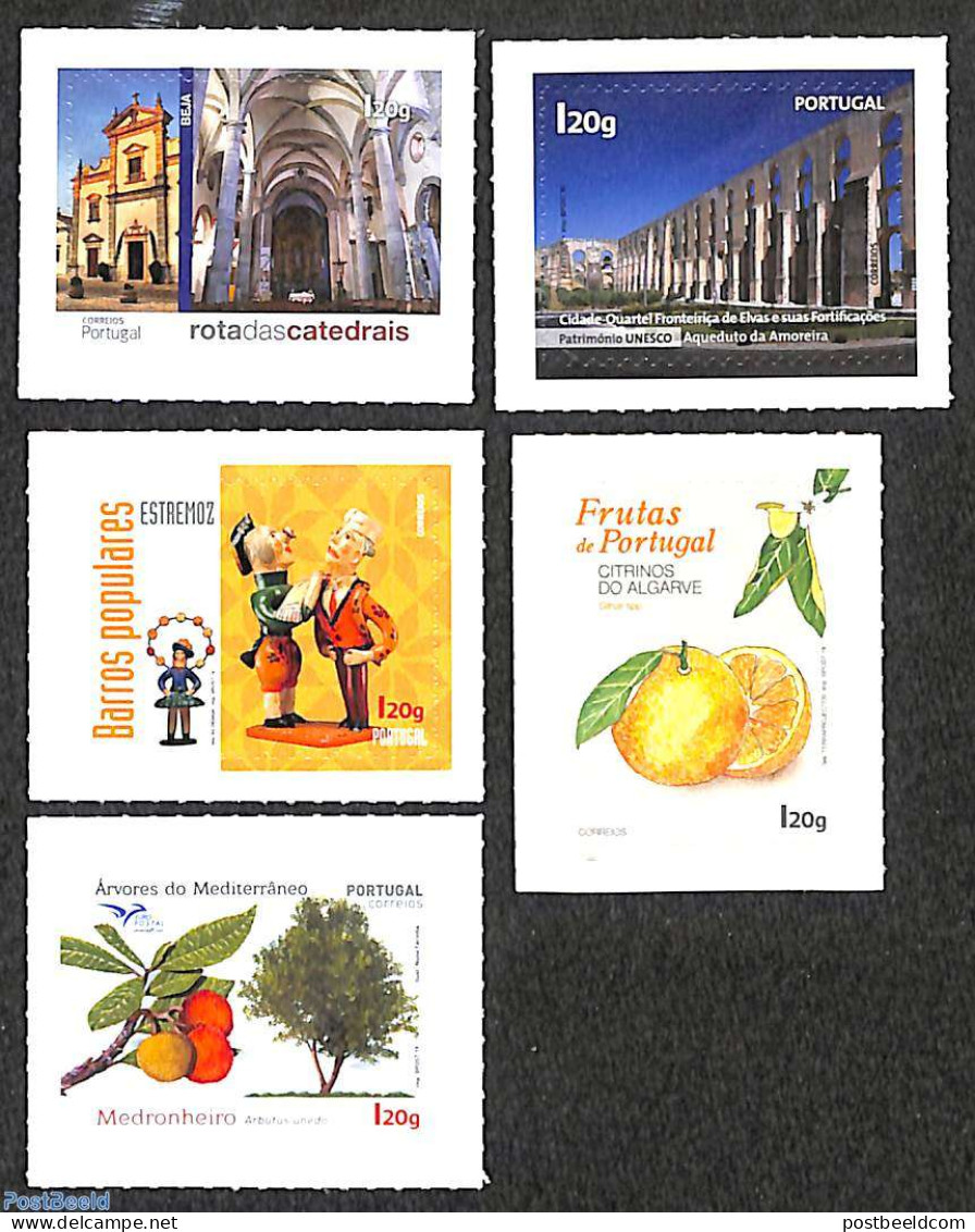 Portugal 2019 Algarve 5v S-a, Mint NH, Nature - Religion - Fruit - Churches, Temples, Mosques, Synagogues - Neufs