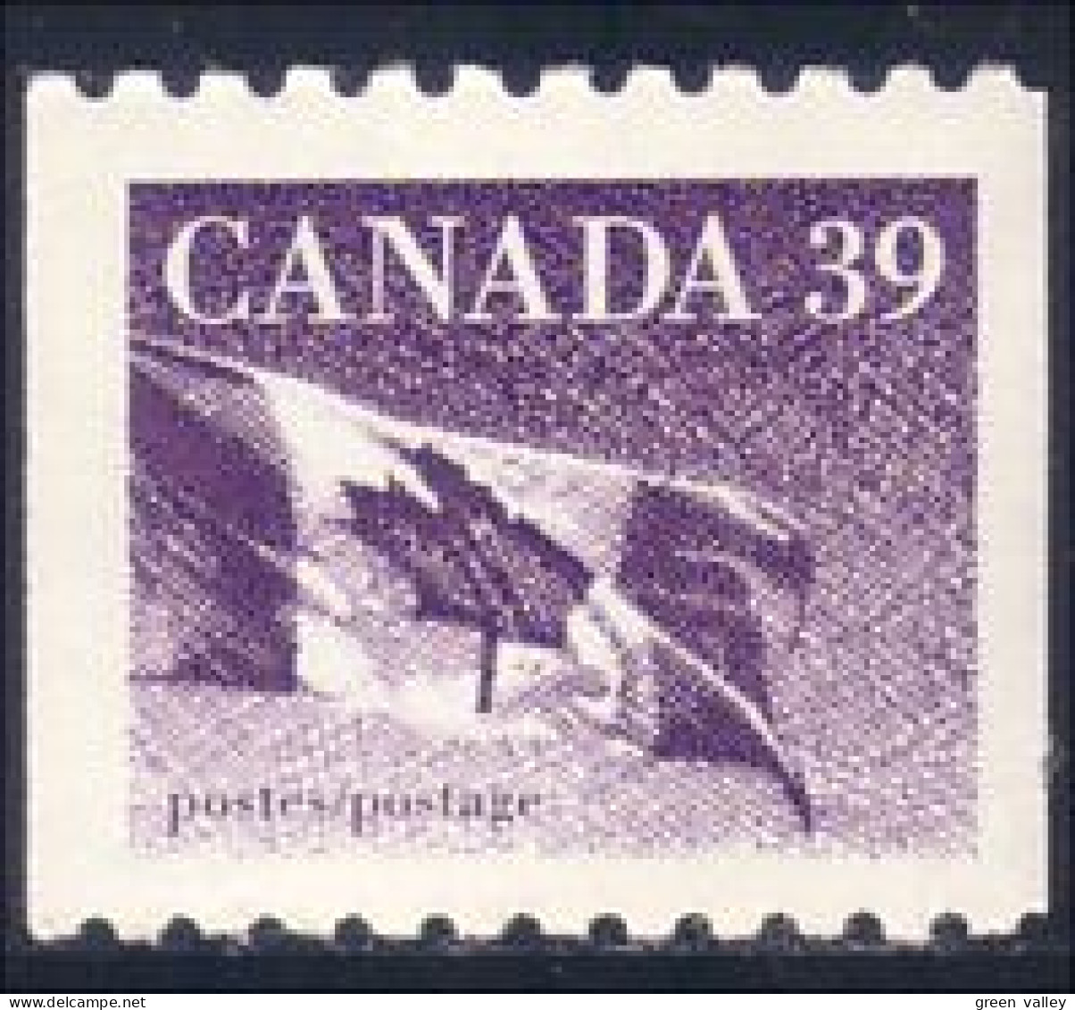 Canada Drapeau 39c Roulette Coil Flag MNH ** Neuf SC (C11-94Ba) - Unused Stamps