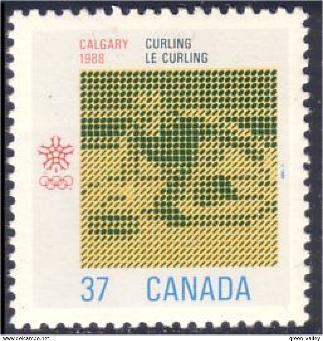 Canada Curling Calgary 88 MNH ** Neuf SC (C11-96a) - Unused Stamps