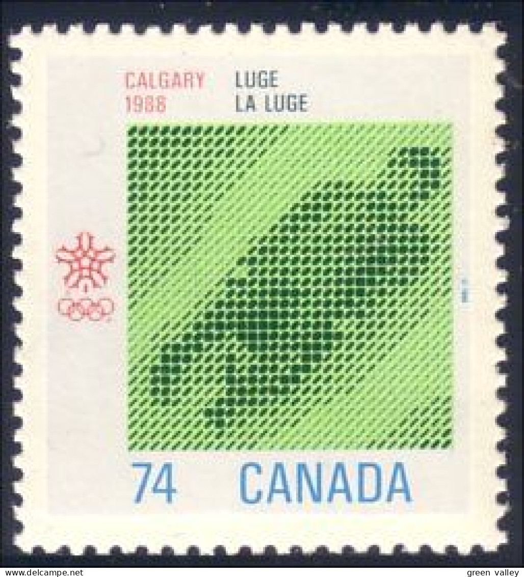 Canada Bobsleigh Calgary 88 MNH ** Neuf SC (C11-98a) - Unused Stamps
