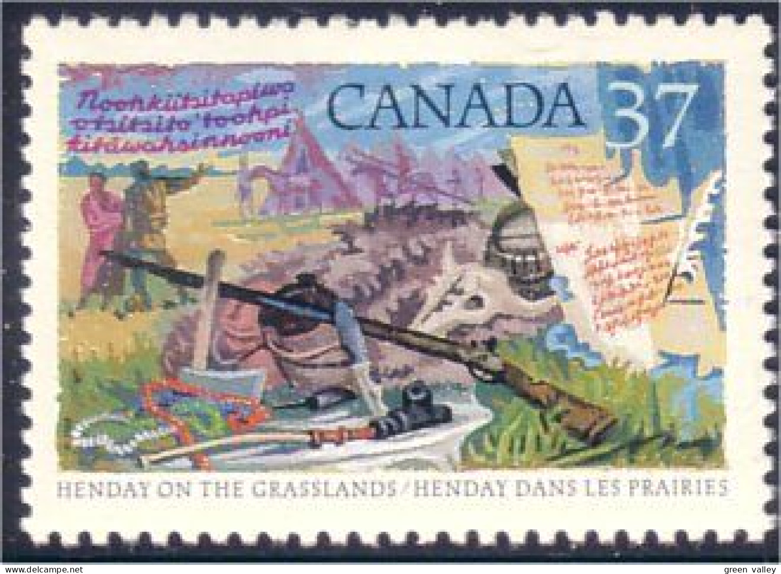 Canada Henday Explorer Hache Couteau Axe Knife MNH ** Neuf SC (C11-99c) - Géographie