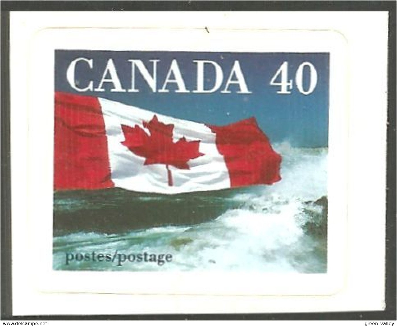 Canada Drapeau 40c Flag Adhesive MNH ** Neuf SC (C11-93b) - Francobolli