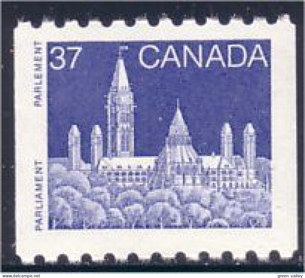 Canada Parlement 37c Roulette Coil Parliament MNH ** Neuf SC (C11-94) - Unused Stamps