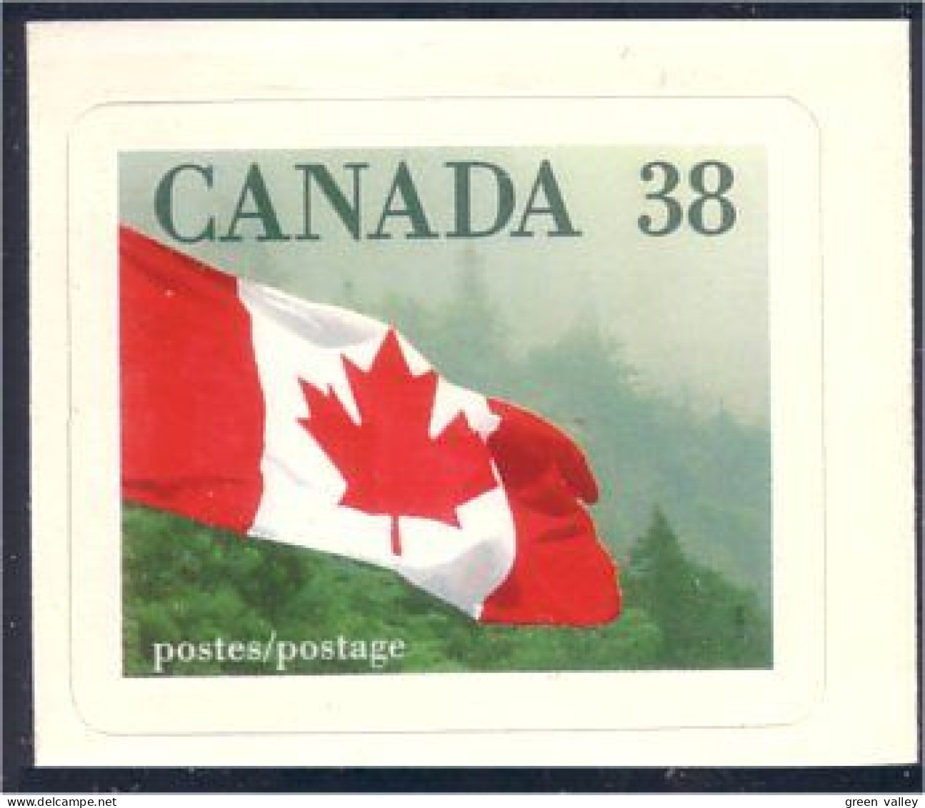 Canada Drapeau 38c Flag Adhesive MNH ** Neuf SC (C11-91b) - Stamps