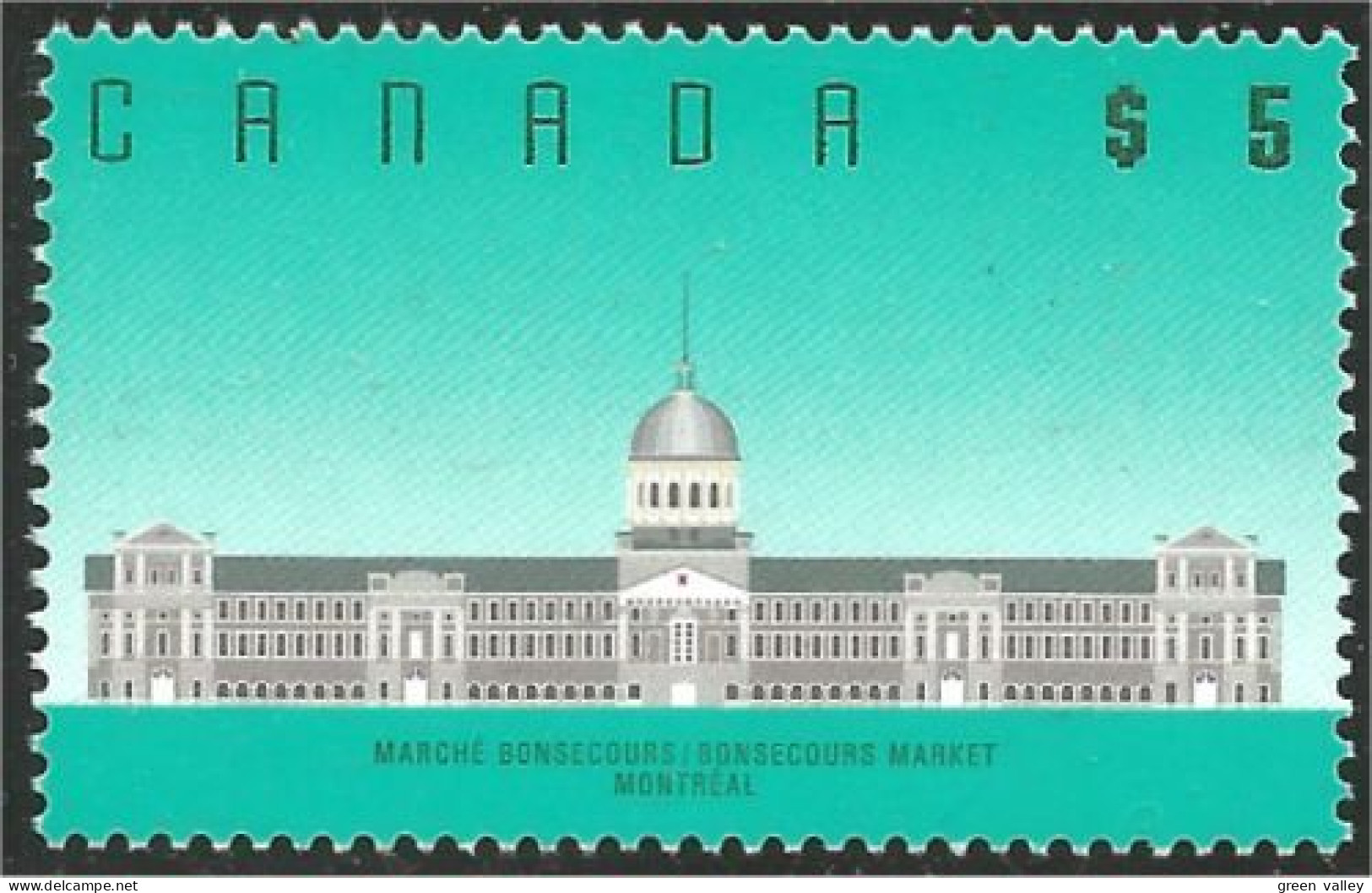 Canada $5.00 Montréal Marché Bonsecours Market MNH ** Neuf SC (C11-83b) - Levensmiddelen