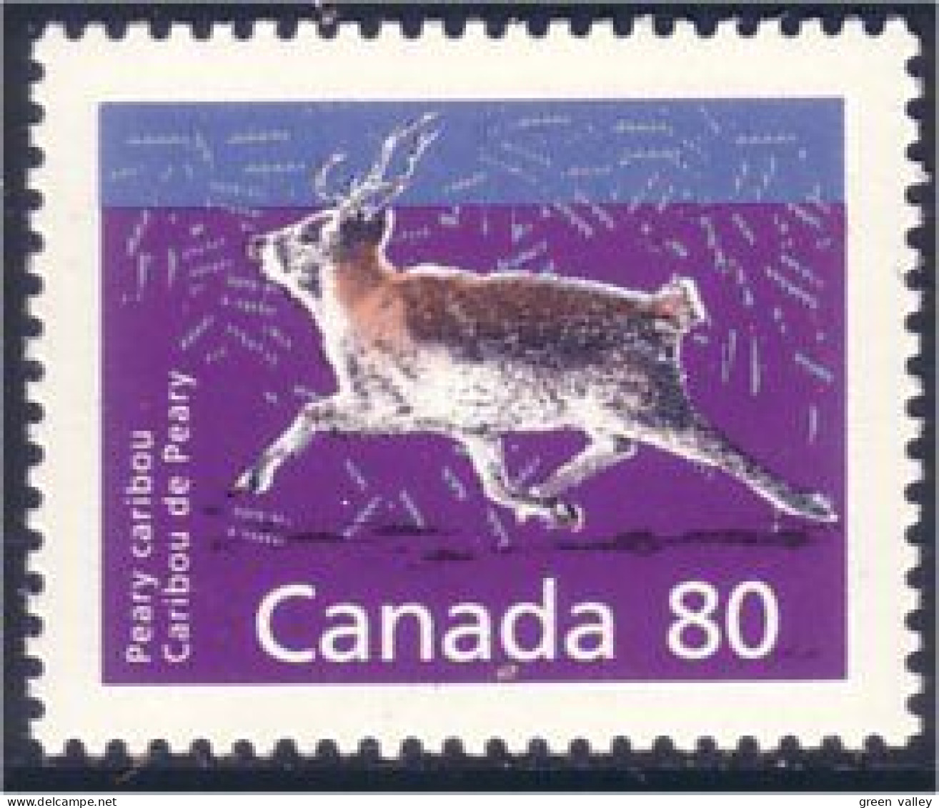 Canada Caribou Peary Perf 13.1 MNH ** Neuf SC (C11-80a) - Unused Stamps