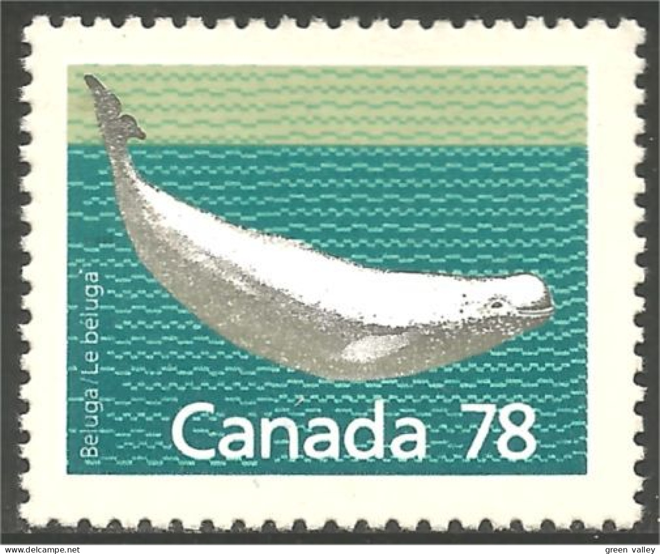 Canada Beluga Baleine Whale Perf 12.5 X 13.1 MNH ** Neuf SC (C11-79ca) - Neufs