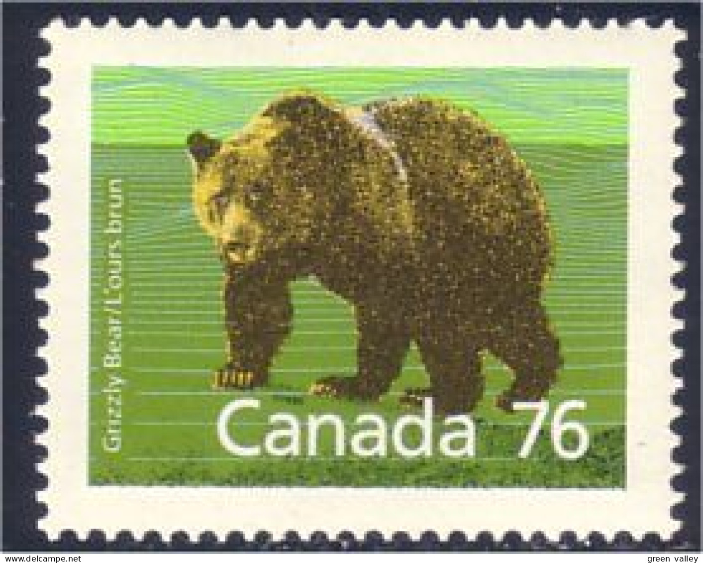 Canada Ours Grizzli Bear Perf 14.4 X 13.8 Slater MNH ** Neuf SC (C11-78ia) - Neufs