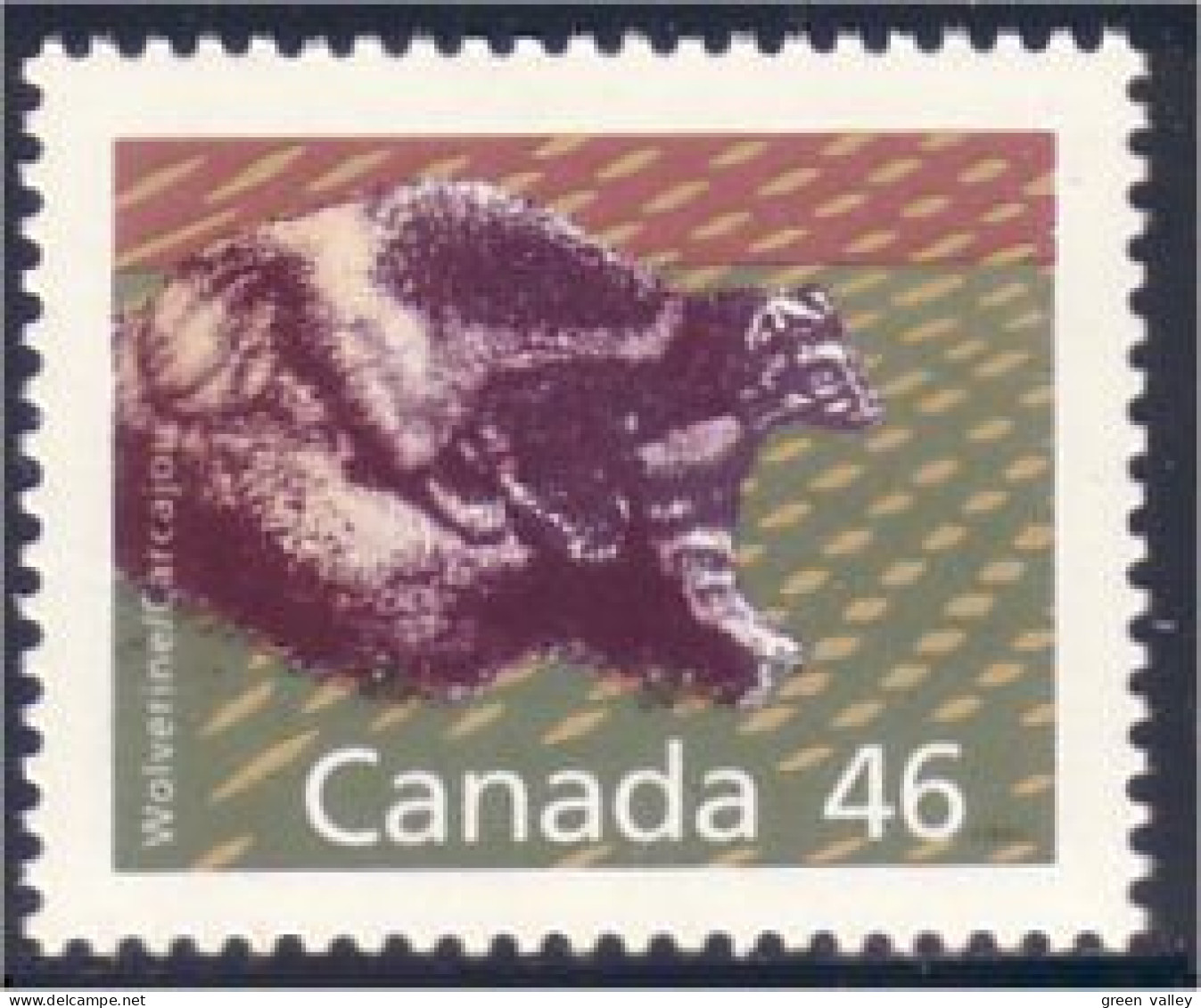 Canada Carcajou Wolverine Perf 13 MNH ** Neuf SC (C11-72Aa) - Ungebraucht