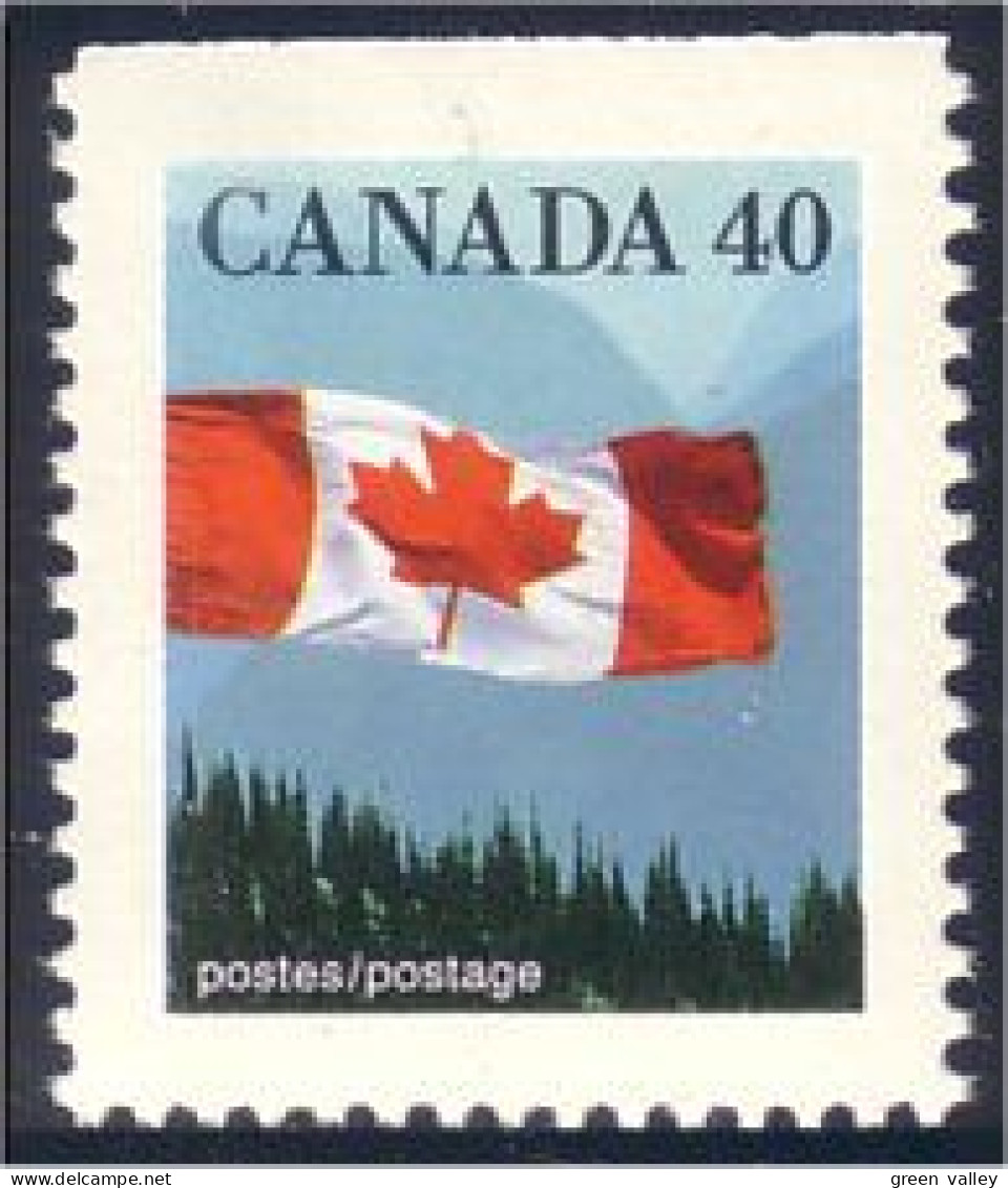 Canada Drapeau Flag 40c MNH ** Neuf SC (C11-69ashb) - Briefmarken