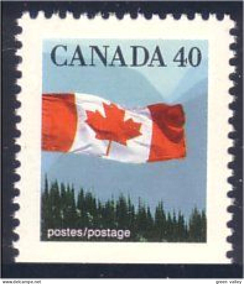 Canada Drapeau Flag 40c MNH ** Neuf SC (C11-69asba) - Unused Stamps