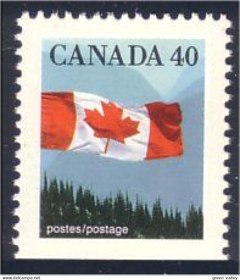 Canada Drapeau Flag 40c MNH ** Neuf SC (C11-69asba) - Ungebraucht