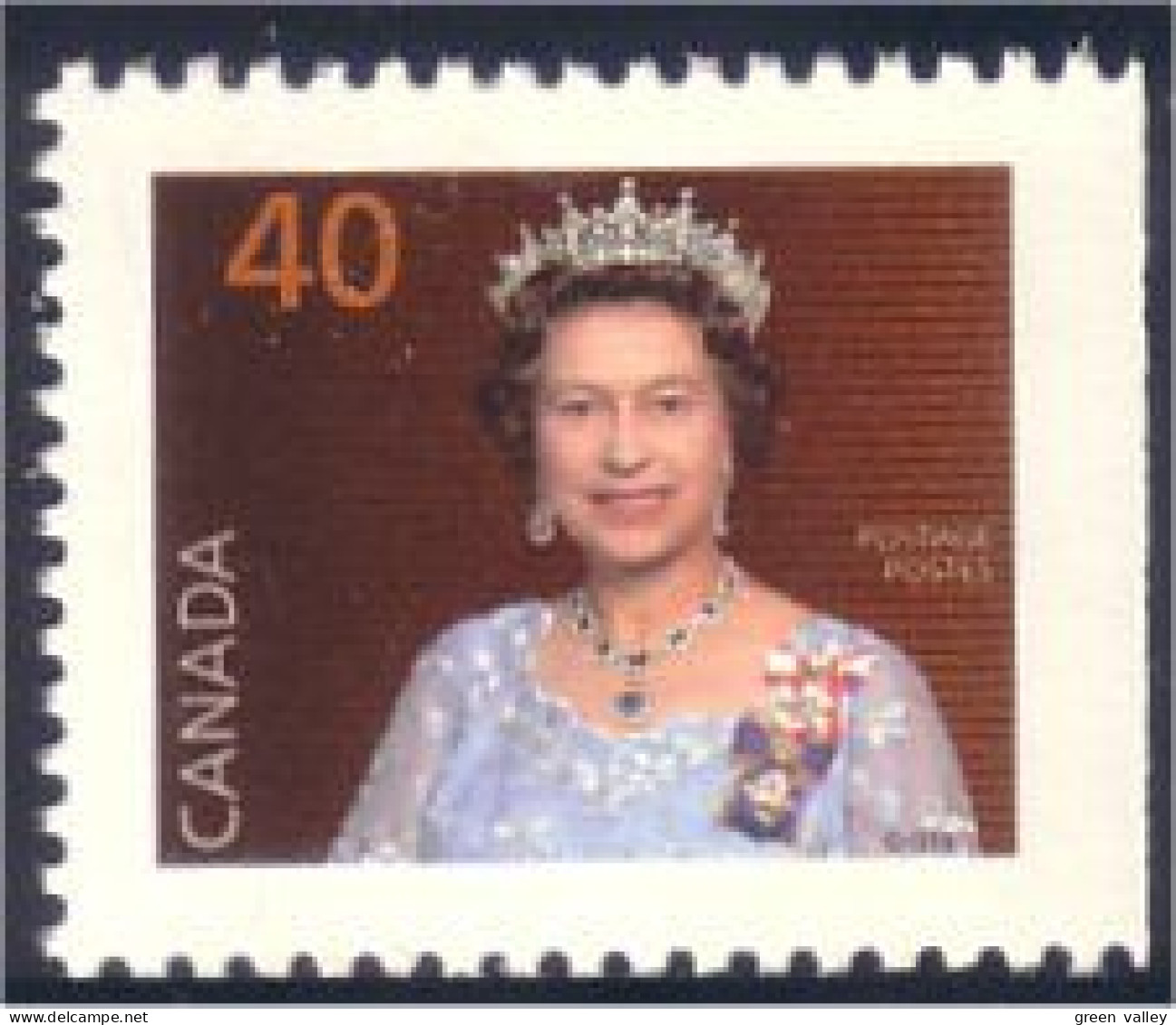 Canada QE II 40c MNH ** Neuf SC (C11-68asidb) - Royalties, Royals