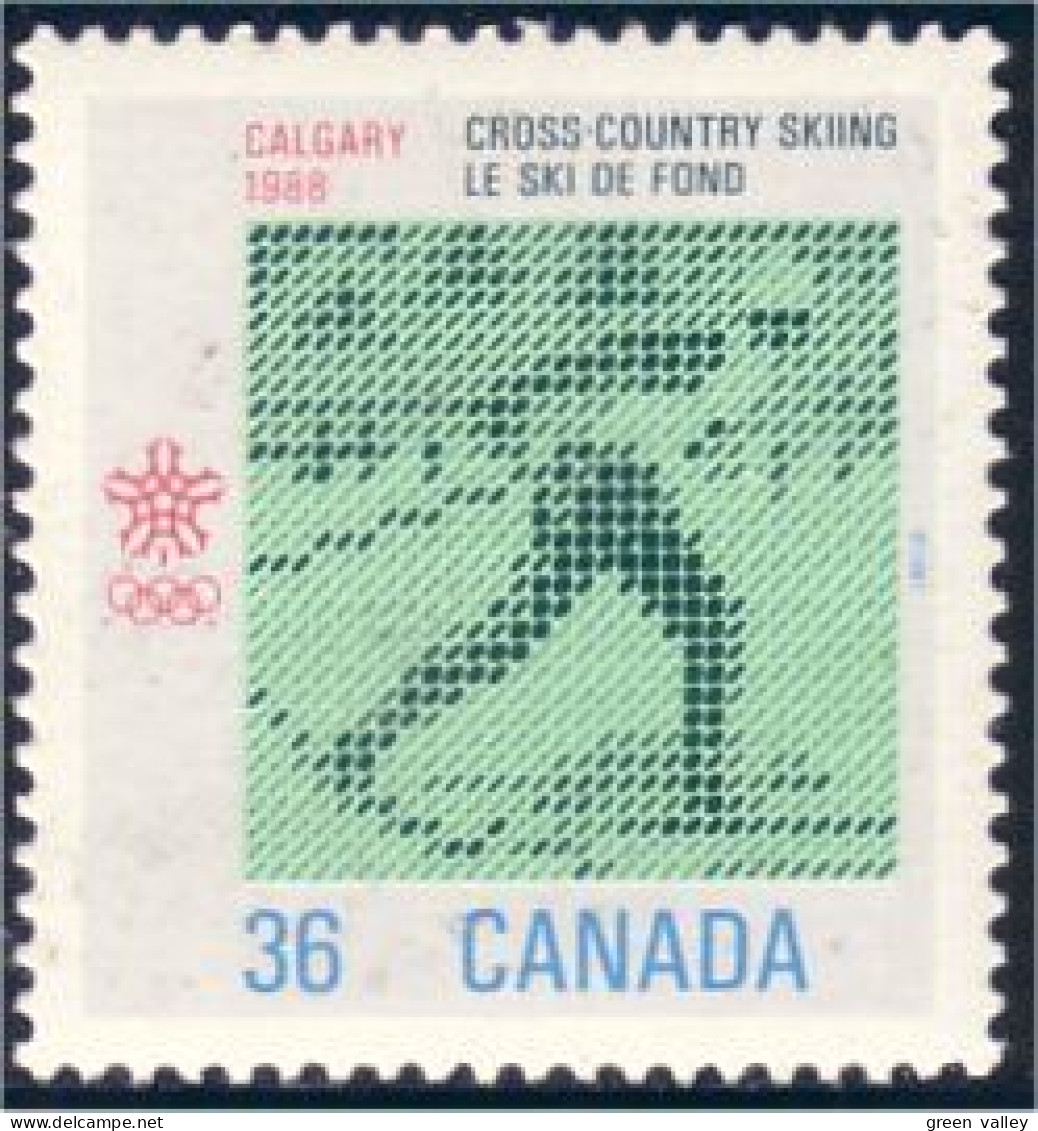 Canada Ski Calgary 88 MNH ** Neuf SC (C11-52a) - Unused Stamps