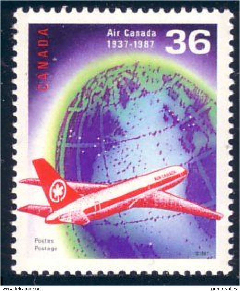 Canada Avion Jet Air Canada MNH ** Neuf SC (C11-45b) - Flugzeuge