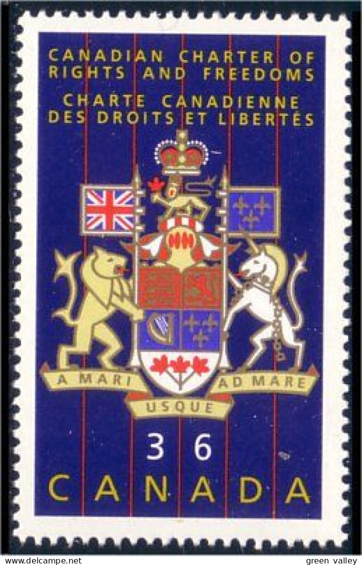 Canada Armoiries Coat Of Arms Lion Licorne Unicorn MNH ** Neuf SC (C11-33e) - Francobolli