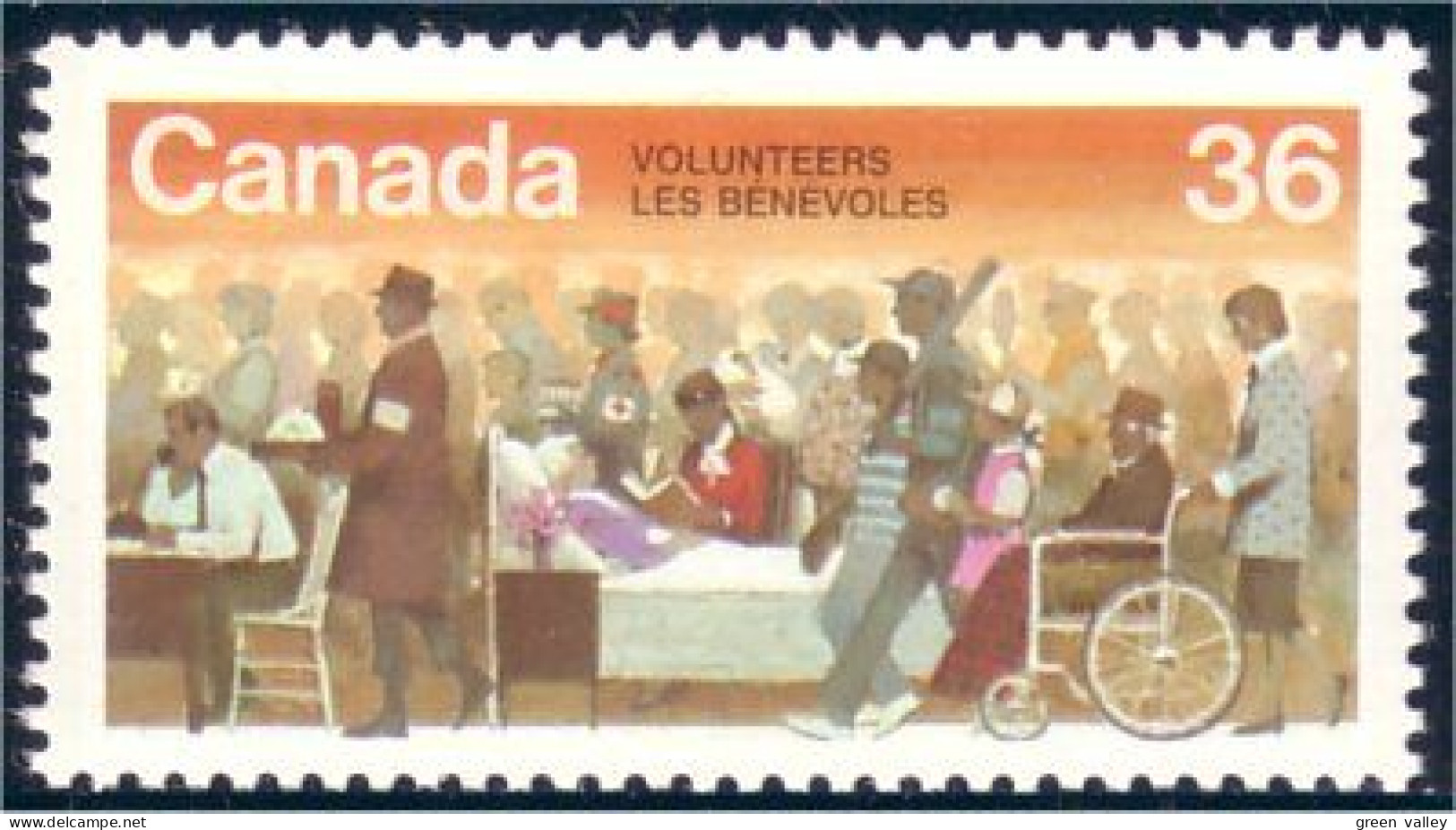 Canada Benevoles Volunteers Handicap MNH ** Neuf SC (C11-32b) - Behinderungen