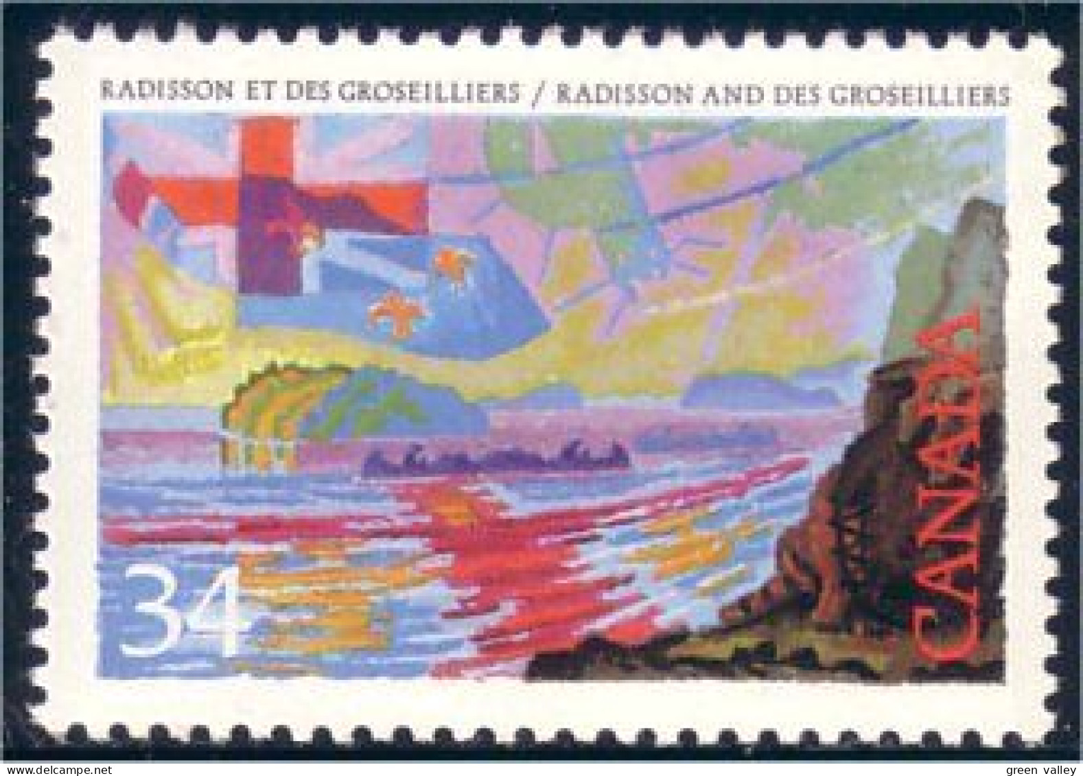Canada Radisson Des Groseillers Explorer MNH ** Neuf SC (C11-27a) - Unused Stamps