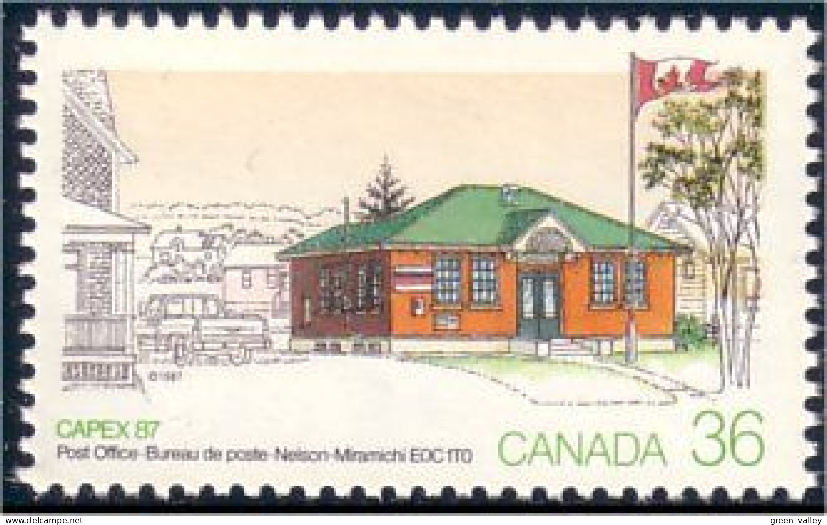 Canada Miramichi Post Office Capex 87 MNH ** Neuf SC (C11-25Acb) - Philatelic Exhibitions