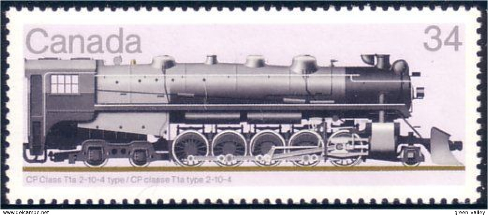 Canada Locomotive Train Railway Zug CP Class T1a MNH ** Neuf SC (C11-19a) - Neufs