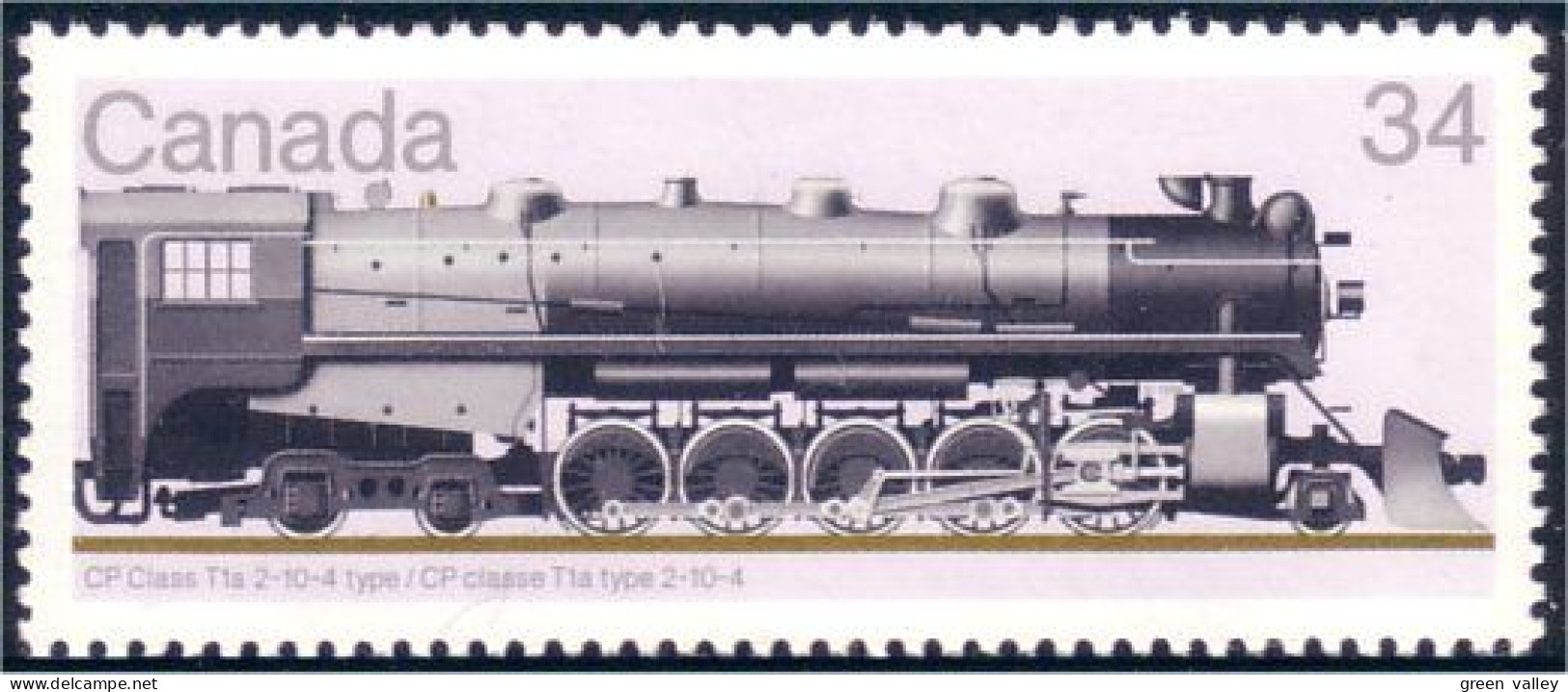 Canada Locomotive Train Railway Zug CP Class T1a MNH ** Neuf SC (C11-19b) - Treinen