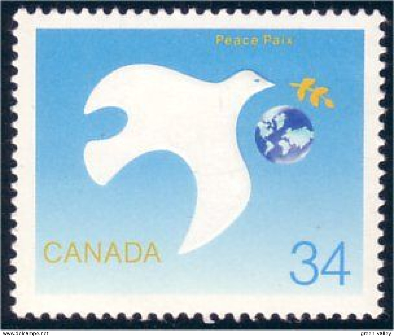 Canada Paix Peace Colombe Dove MNH ** Neuf SC (C11-10b) - Altri & Non Classificati