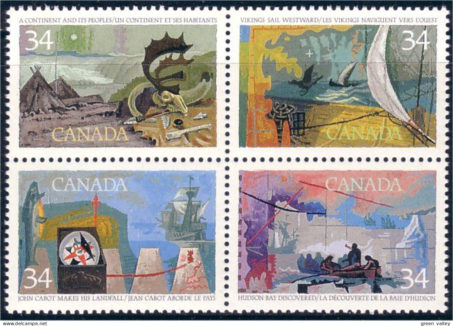 Canada Explorateurs Explorers MNH ** Neuf SC (C11-07ad) - Boten