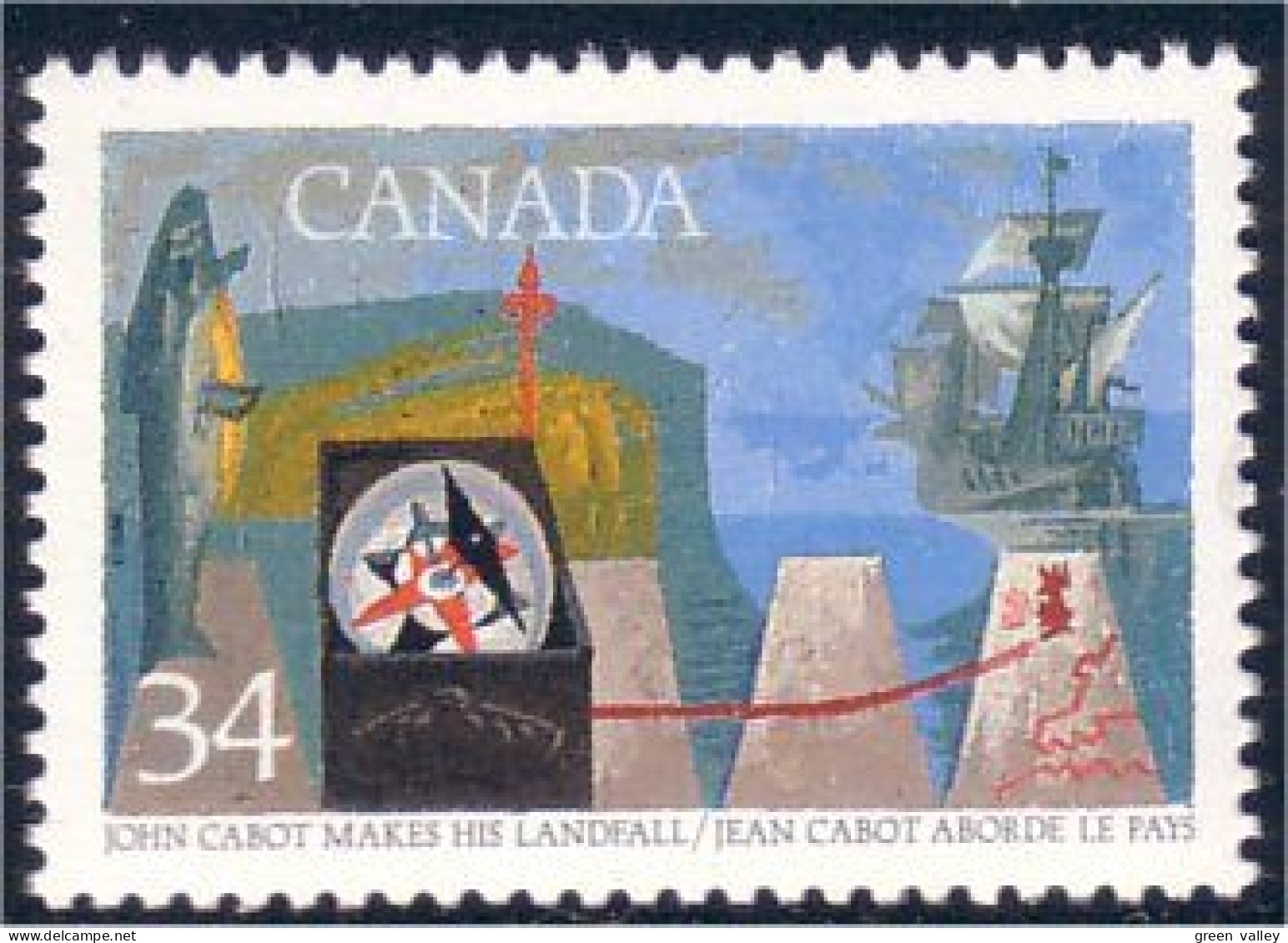 Canada John Cabot Explorer MNH ** Neuf SC (C11-06c) - Geography