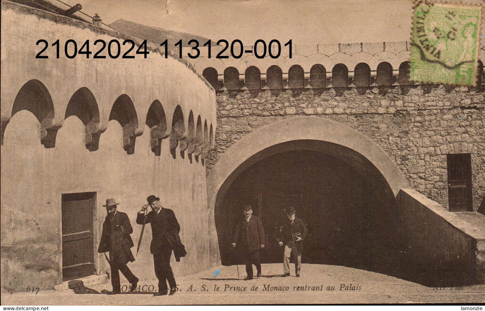 MONACO. Cpa  - S.A.S. Le Prince De Monaco (Albert 1er) Rentrant Au Palais. (scans Recto-verso) - Palazzo Dei Principi