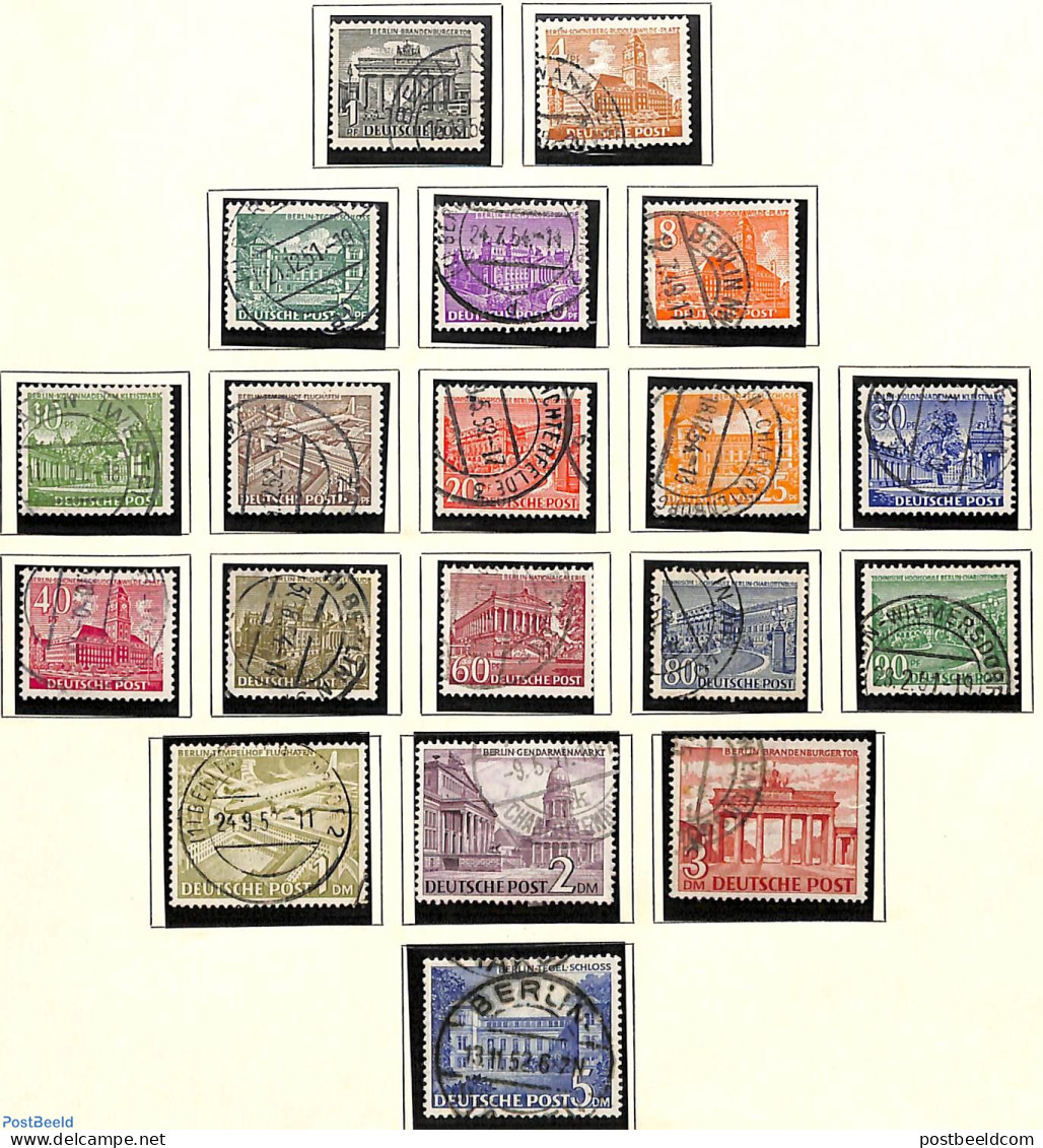 Germany, Berlin 1949 Definitives 19v, Used, Used Or CTO - Used Stamps