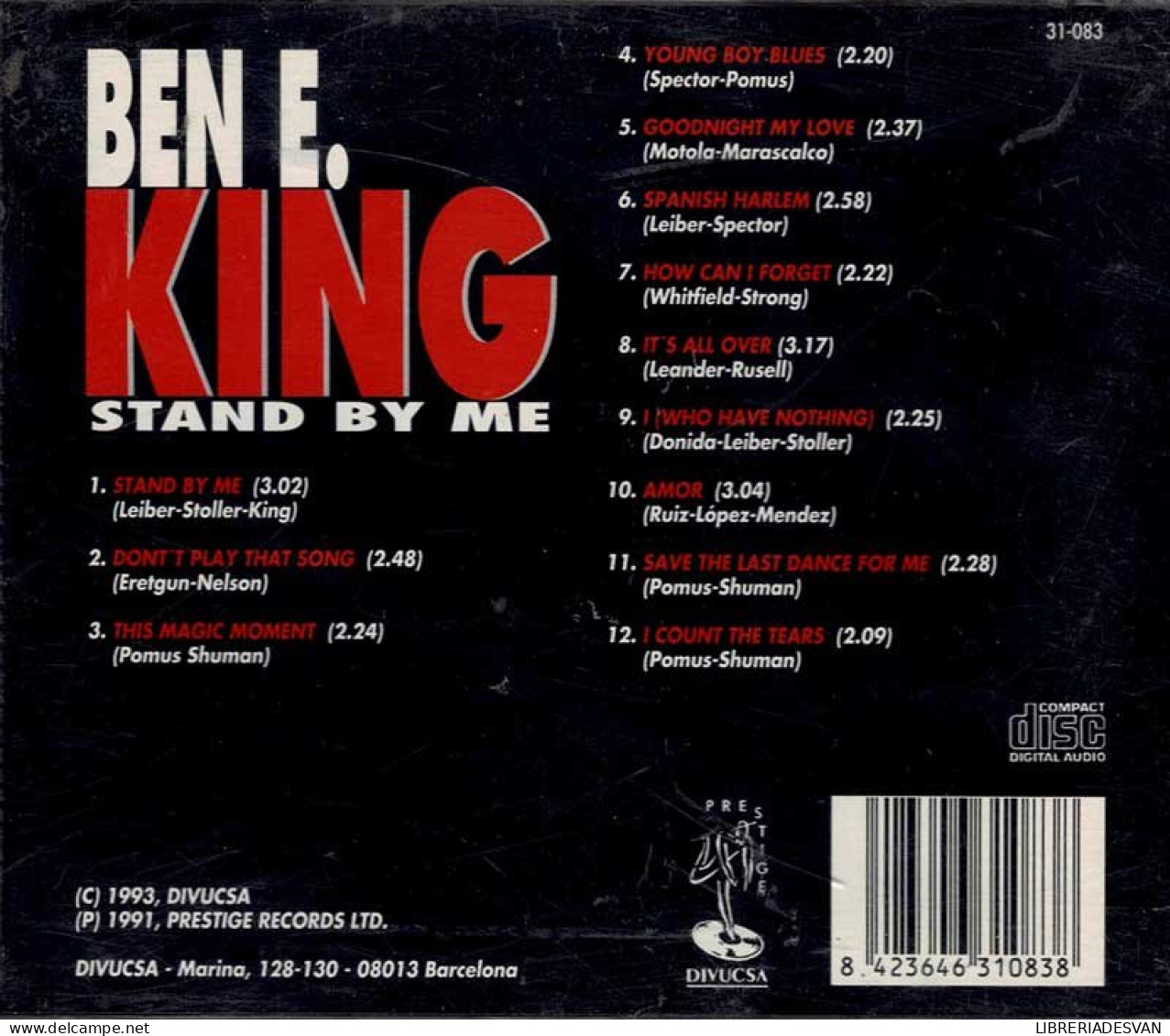 Ben E. King - Stand By Me. CD - Jazz