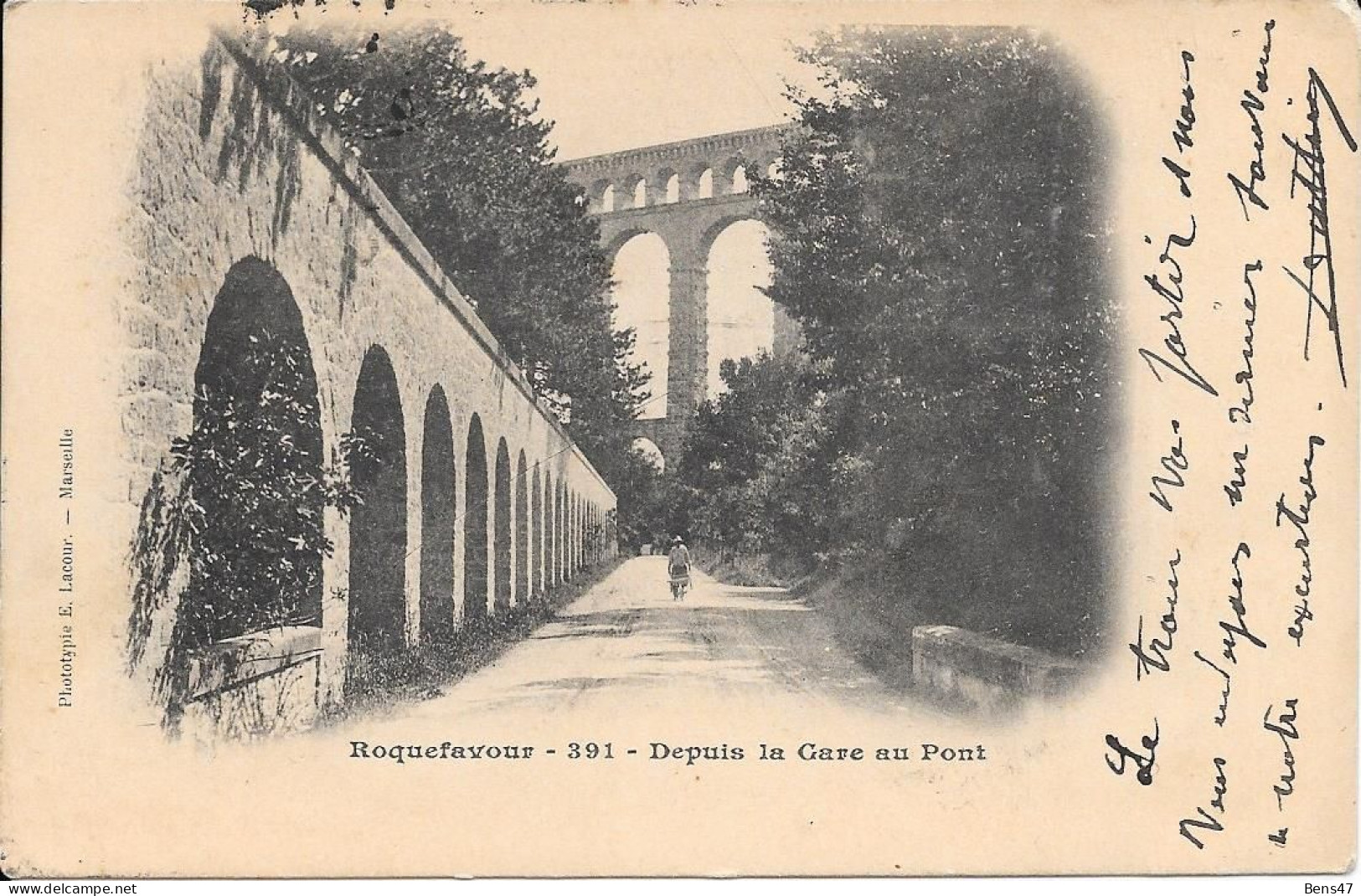 13 Roquefavour Depuis La Gare Au Pont - Roquefavour