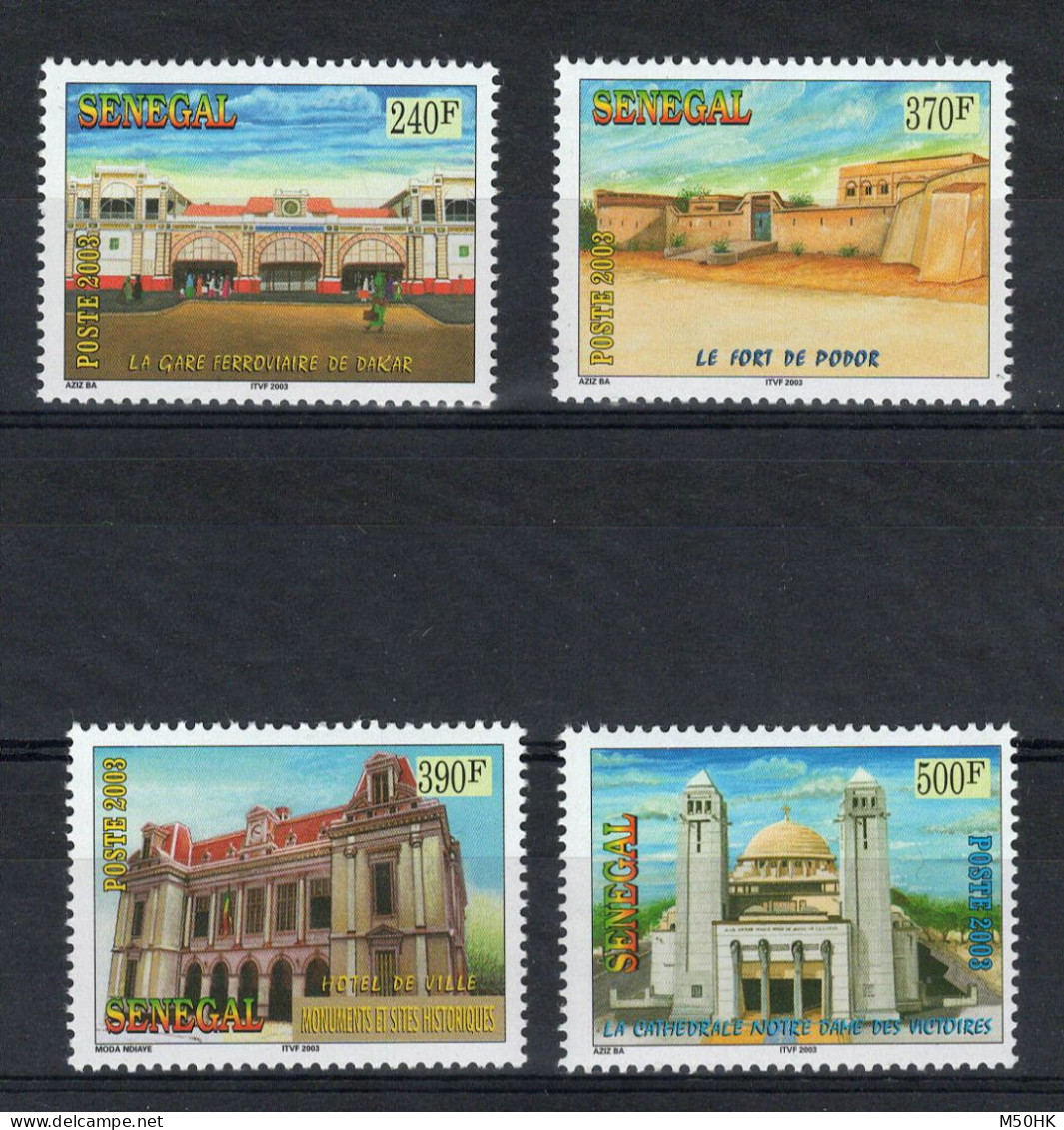 Sénégal - YV 1795 à 1798 N** MNH Luxe , Monuments , 2003 - Senegal (1960-...)