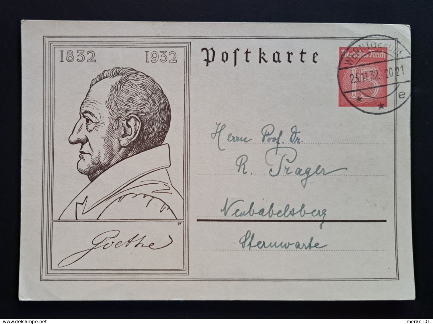 Deutsches Reich 1932, Postkarte P214 WERNIGERODE - Briefkaarten