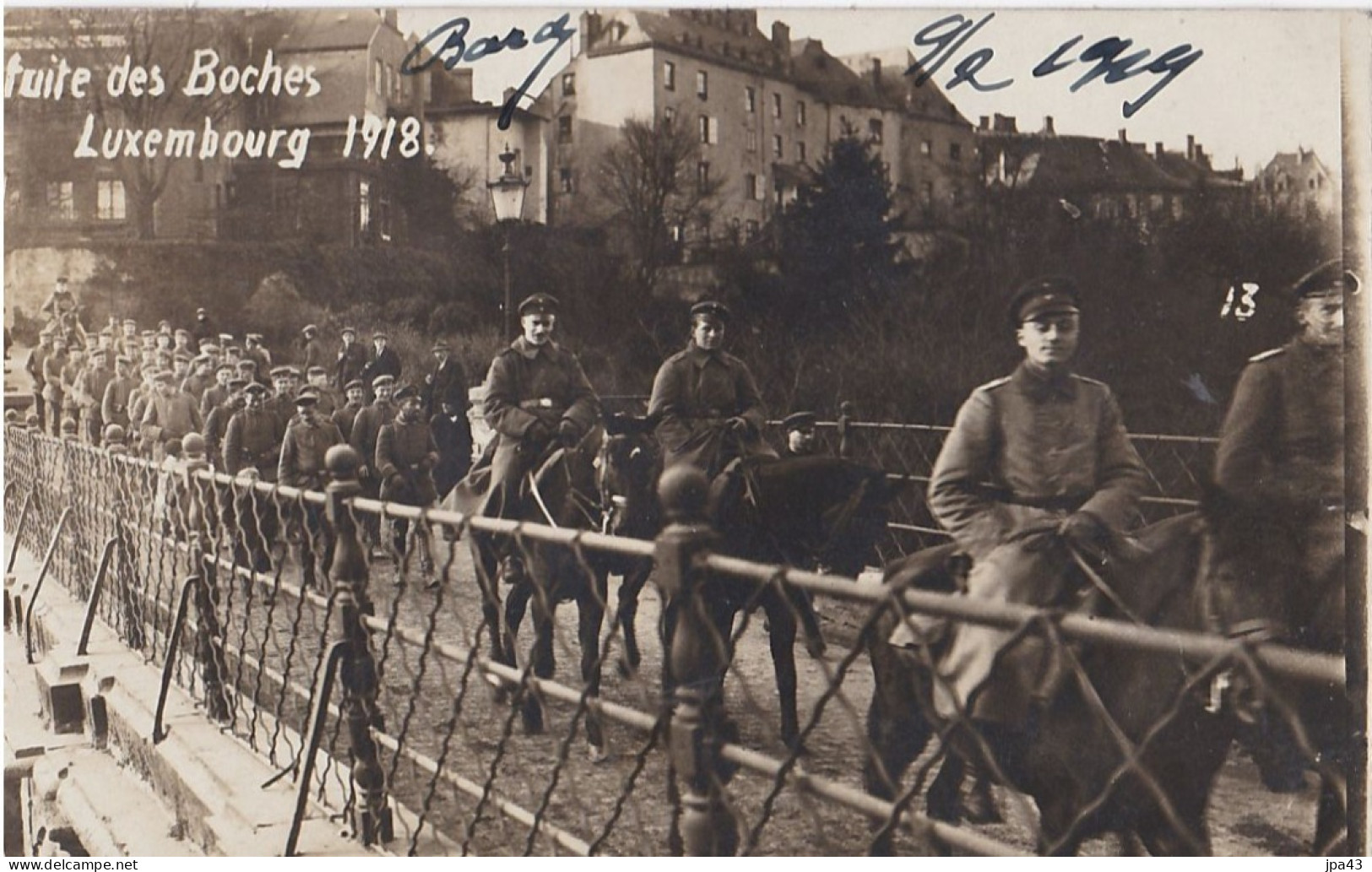 LUXEMBOURG 1918 La Fuite Des Boches - Luxemburg - Stad