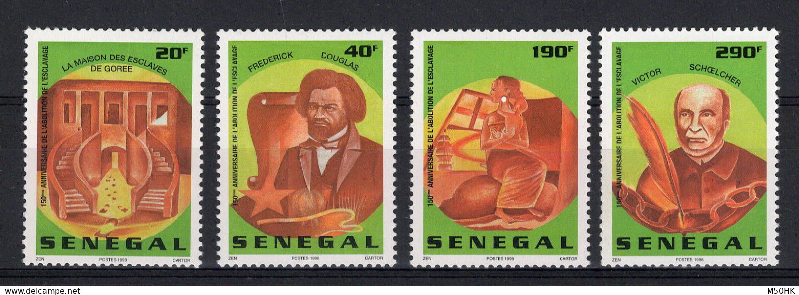 Sénégal - YV 1285U à 1285X N** MNH Luxe , Abolition De L'esclavage - Senegal (1960-...)