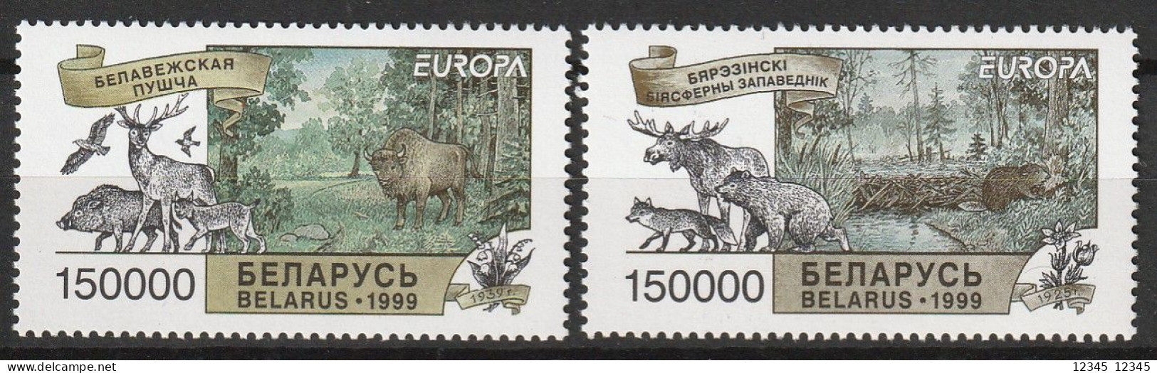 Wit Rusland 1999, Postfris MNH, Europe: Nature And National Parks. - Wit-Rusland