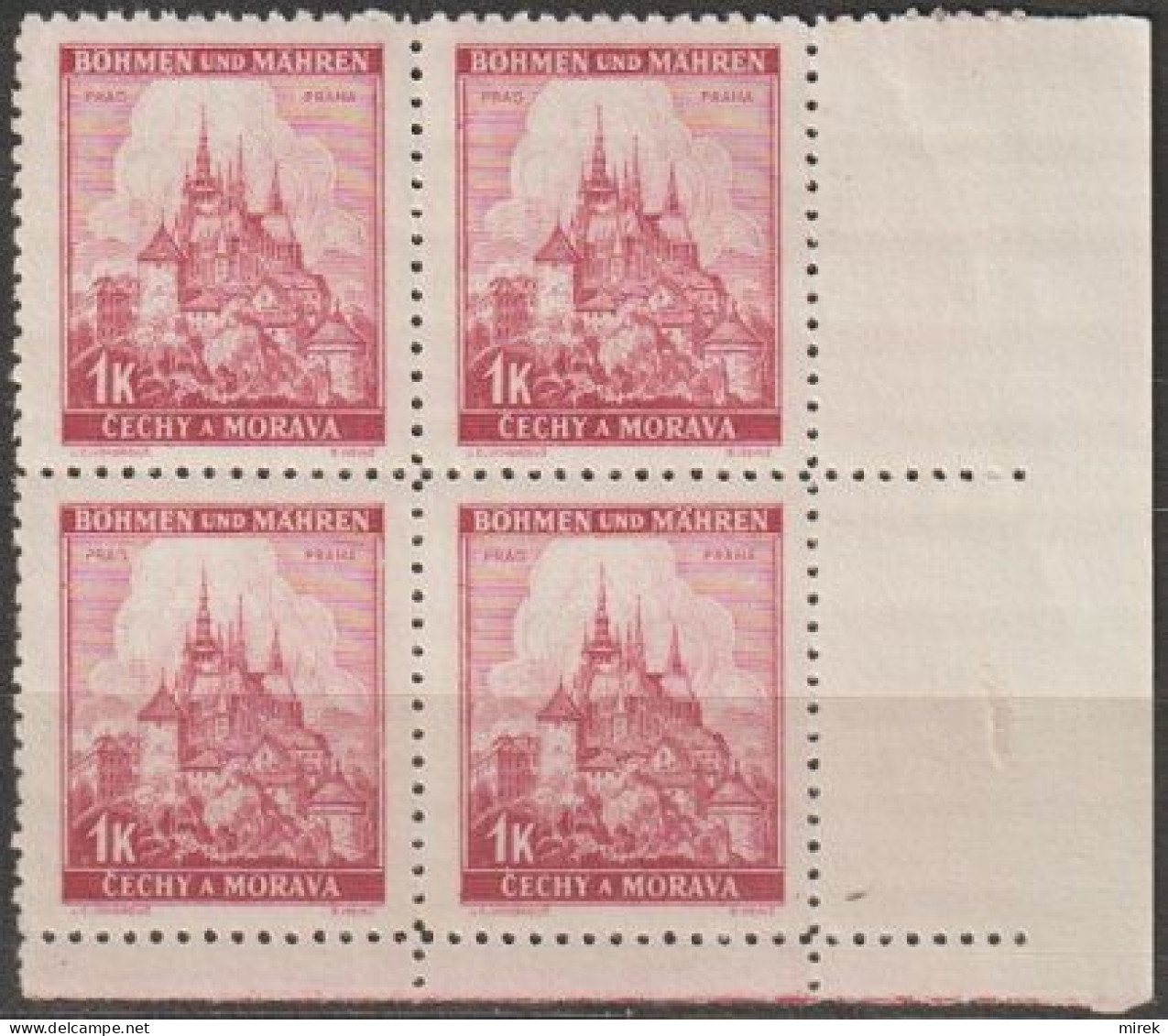 088/ Pof. 31; Corner 4-block - Unused Stamps