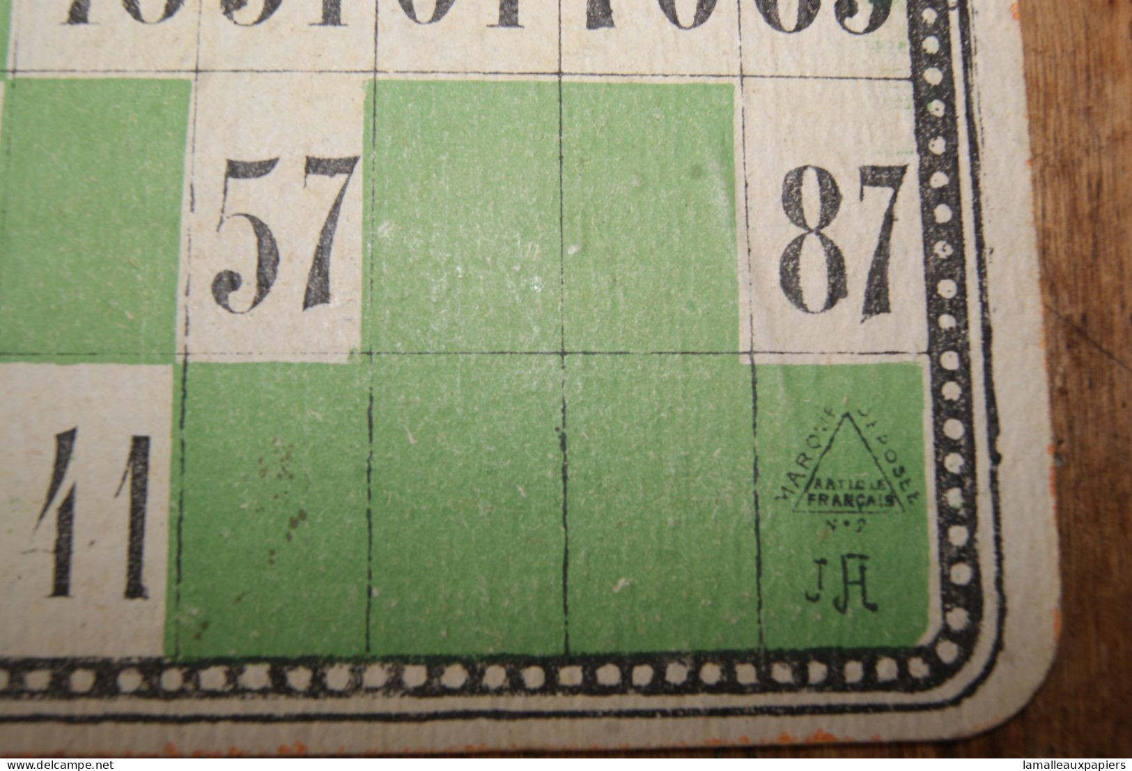 Jeu De Loto Ancien Dans Sa Boite En Bois - Andere & Zonder Classificatie