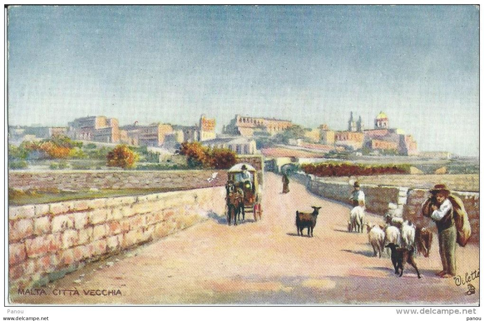 LOT 3 PEZZI, 3 PIECES. MALTA TUCK'S POSTCARD VALETTA - Malta