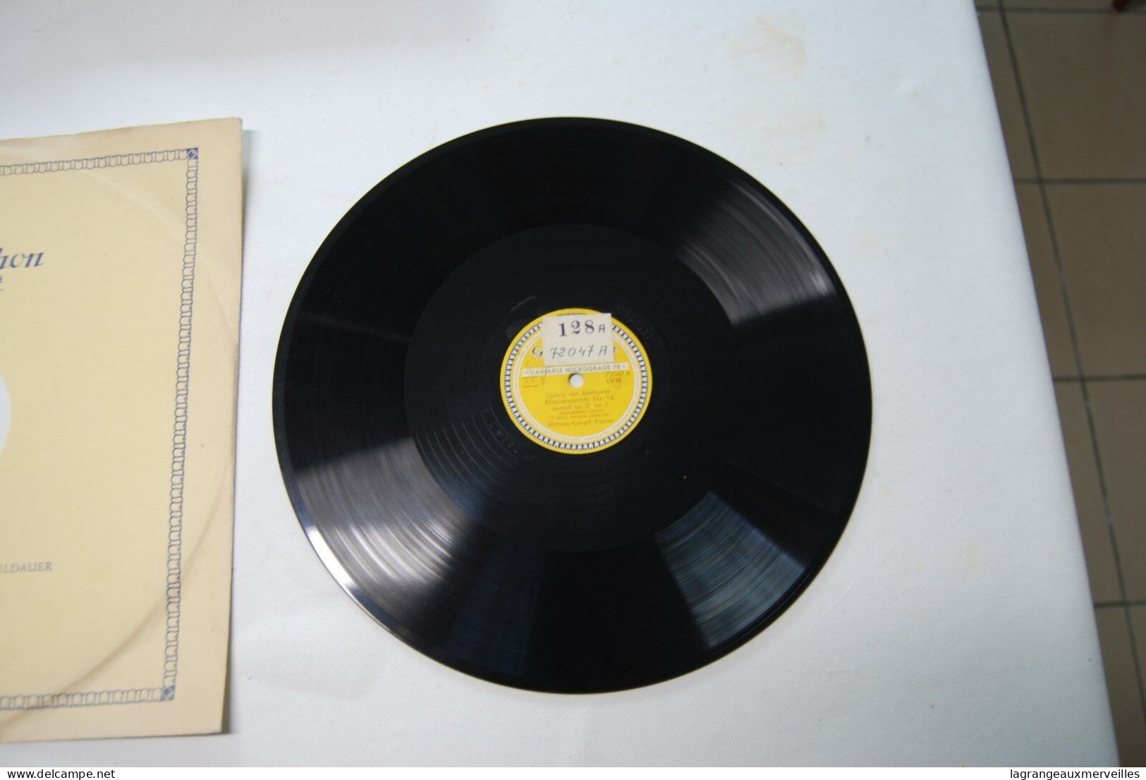 Di2 - Disque - Deutsche Grammophon - Bethoven - 78 Rpm - Gramophone Records