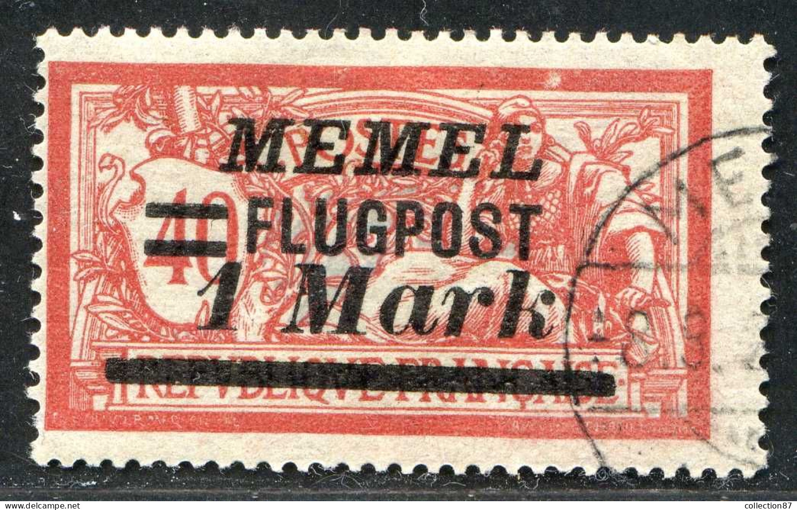 REF 090 > MEMEL < Yv PA N° 21 Ø < Oblitéré Dos Visible - Used Ø Air Mail - Used Stamps