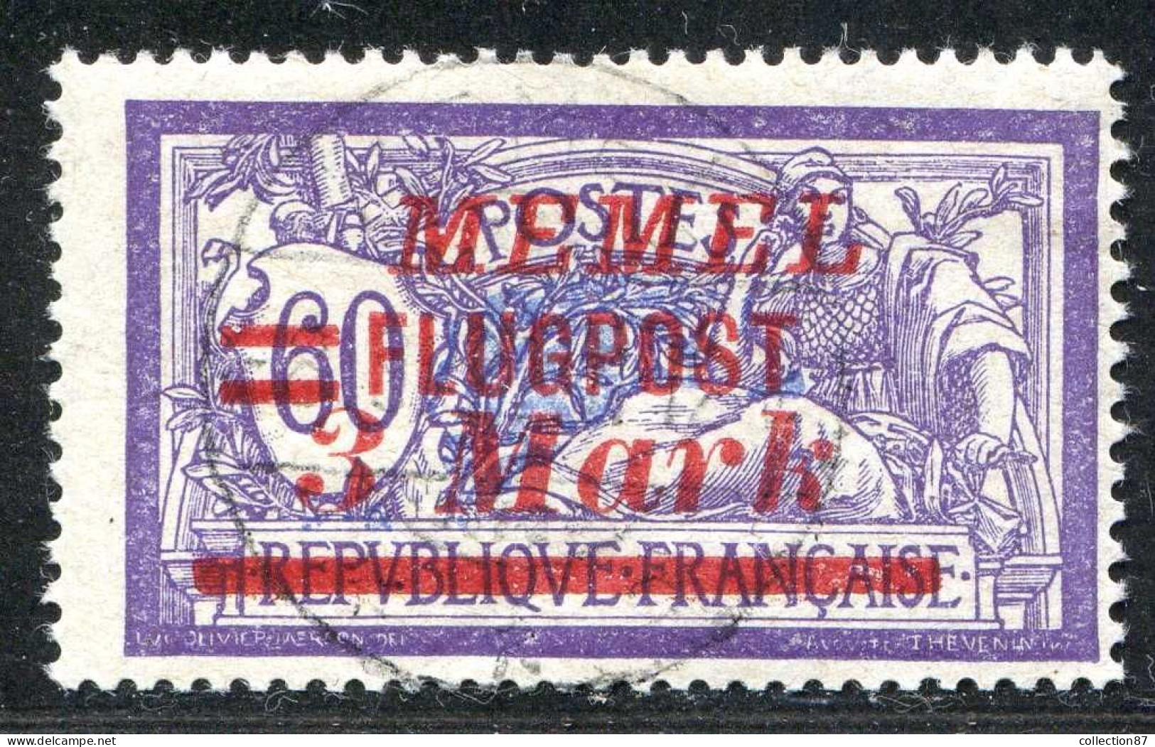 REF 090 > MEMEL < Yv PA N° 25 Ø < Oblitéré Dos Visible - Used Ø Air Mail - Used Stamps