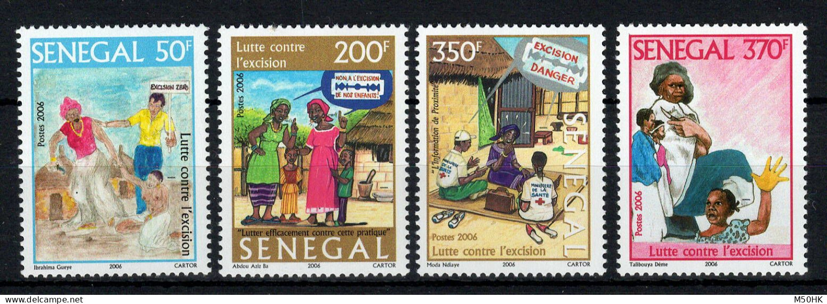 Sénégal - YV 1757 à 1760 N** MNH Luxe Complète , Lutte Contre L'excision , 2006 - Senegal (1960-...)