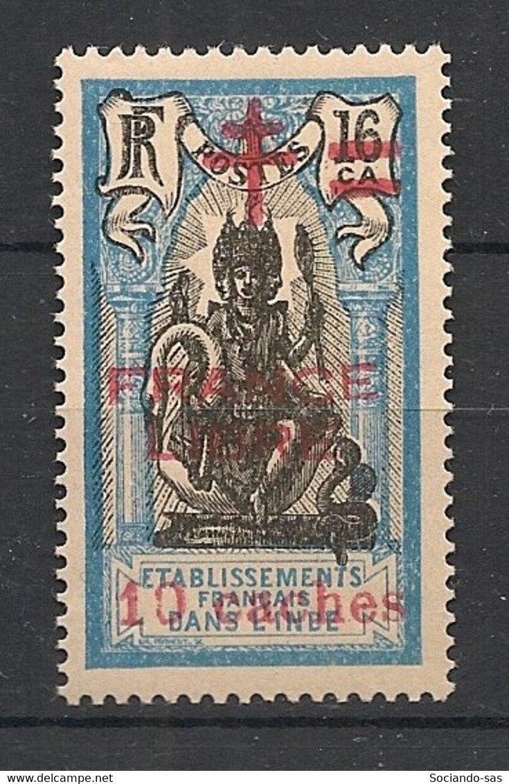 INDE - 1942 - N°YT. 186 - 10ca Sur 16 Ca - France Libre - Neuf Luxe ** / MNH / Postfrisch - Nuevos