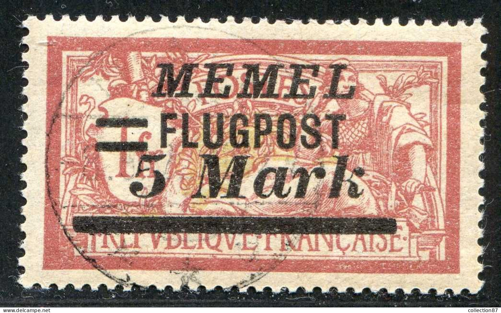 REF 090 > MEMEL < Yv PA N° 27 Ø < Oblitéré Dos Visible - Used Ø Air Mail - Gebraucht