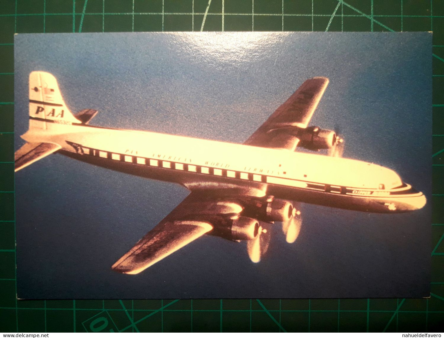 CARTE POSTALE, AVIONS, Pan American Airways DC-4. - 1946-....: Era Moderna