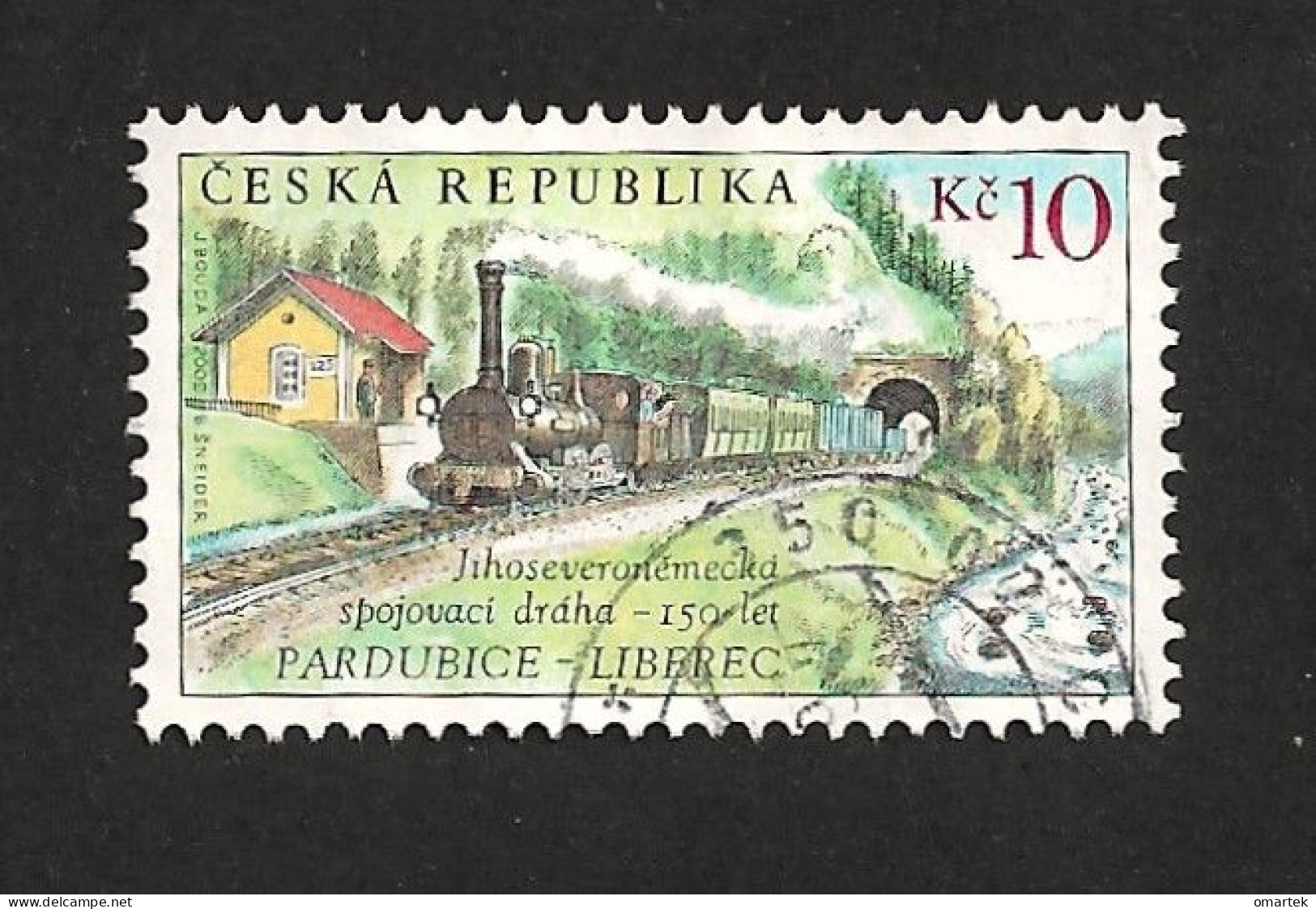 Czech Republic 2009 ⊙ Mi 594 Sc 3417 Eisenbahn. Railway Pardubice To Liberec. Tschechische Republik - Used Stamps