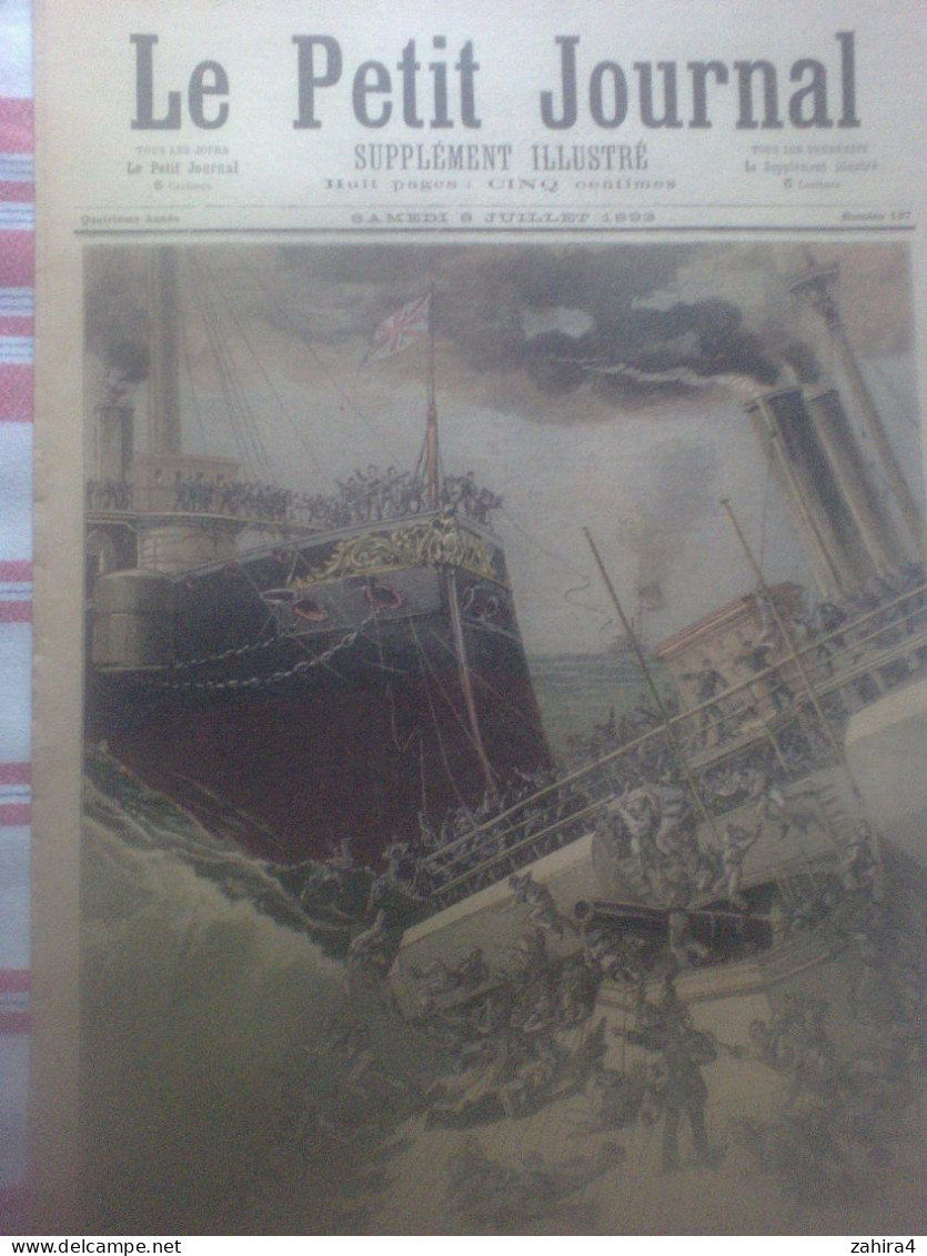 Petit Journal 137 Catastrophe Du Victoria Mort De 400 Marins Cérémonie Saint-Ail Exumation Soldats Allemands Tués 1870 - Magazines - Before 1900