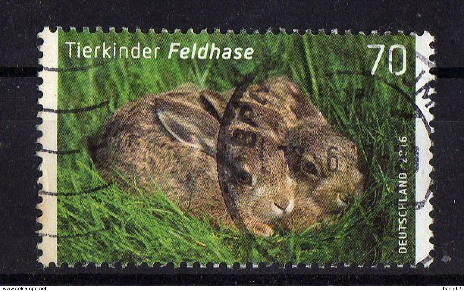 ALLEMAGNE Germany 2016 Faune Lapin Feldhase Obl. - Oblitérés